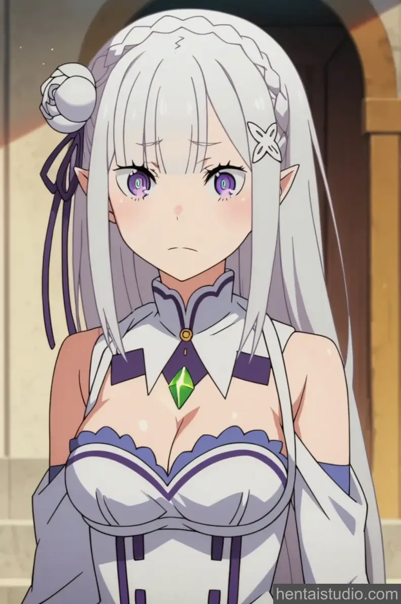 Emilia from Re Zero Starting Life In Another World hentai art 2 of 100