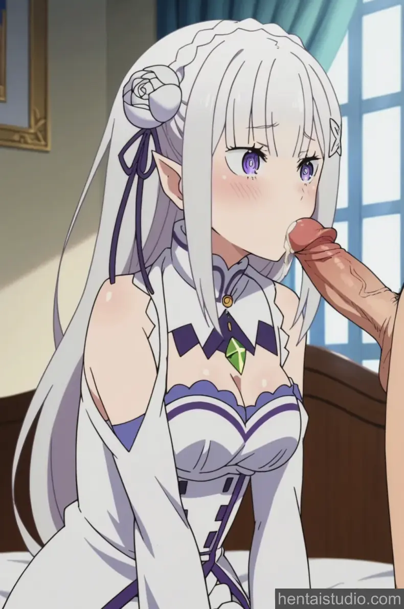 Emilia from Re Zero Starting Life In Another World hentai art 25 of 100