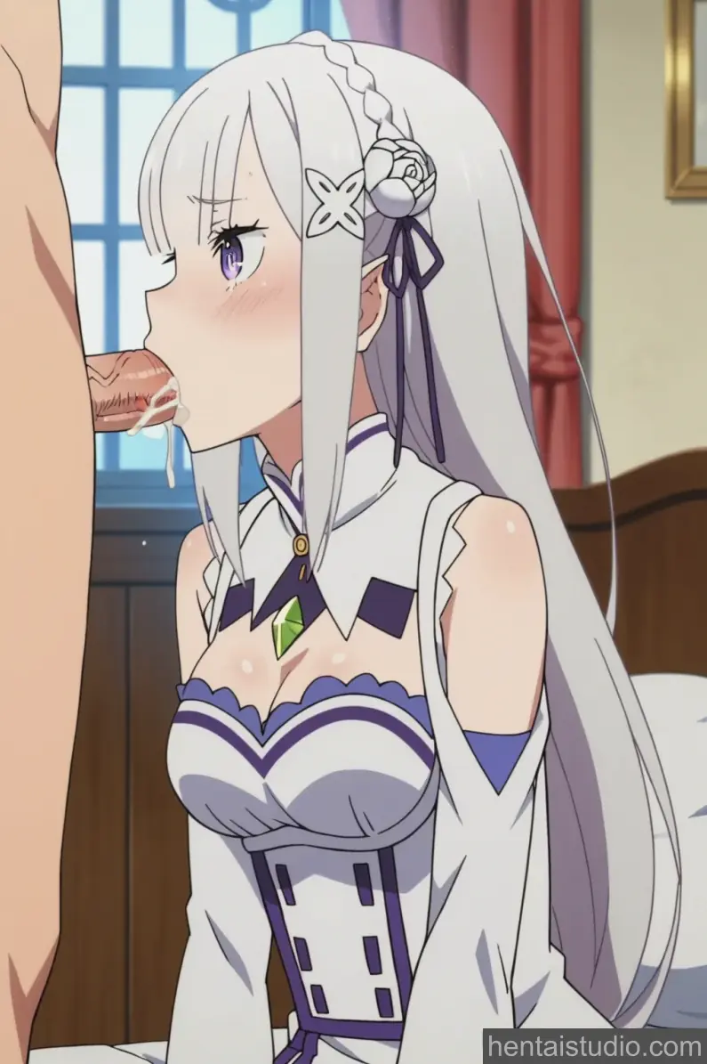Emilia from Re Zero Starting Life In Another World hentai art 26 of 100