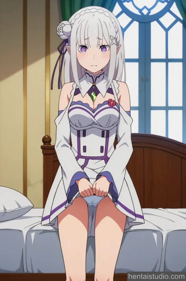 Emilia from Re Zero Starting Life In Another World hentai art 3 of 100