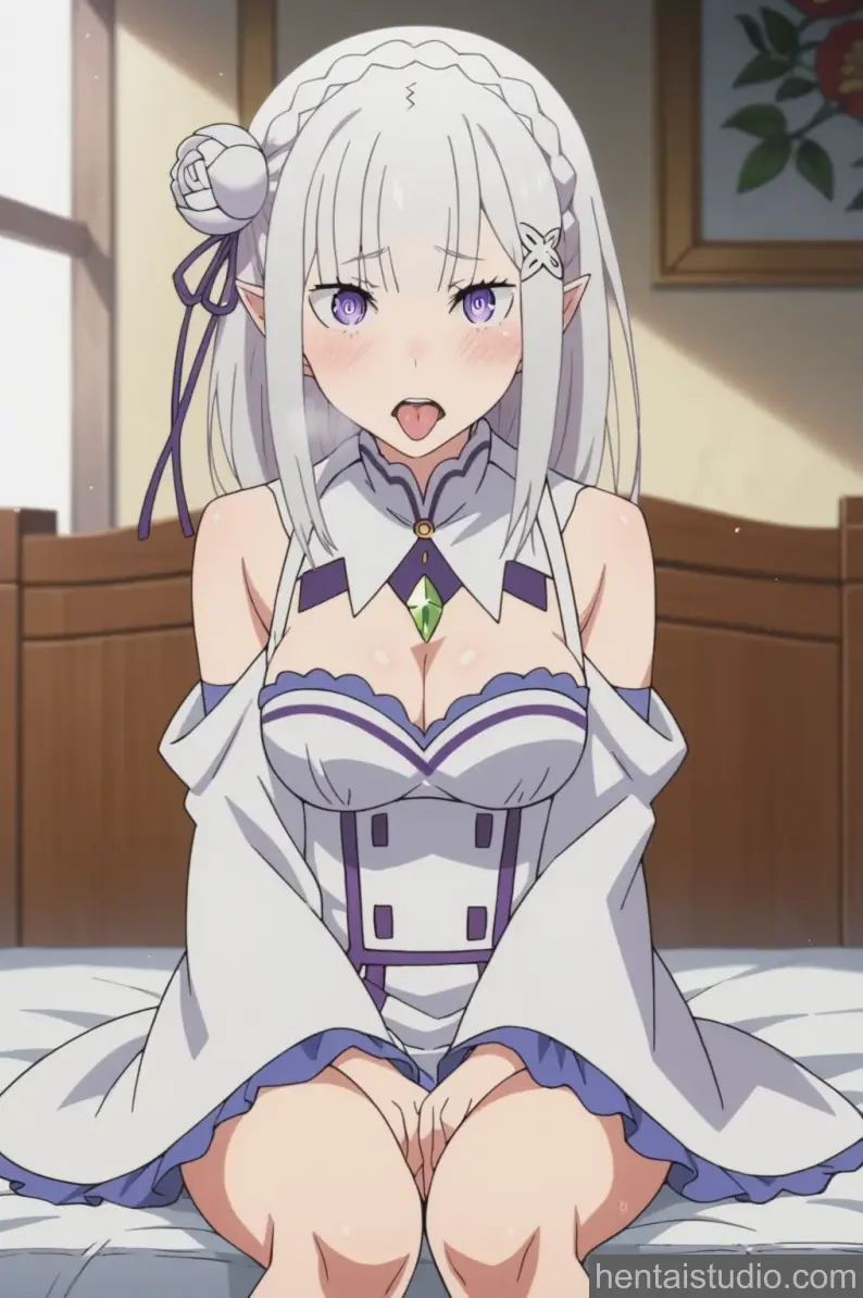 Emilia from Re Zero Starting Life In Another World hentai art 9 of 100