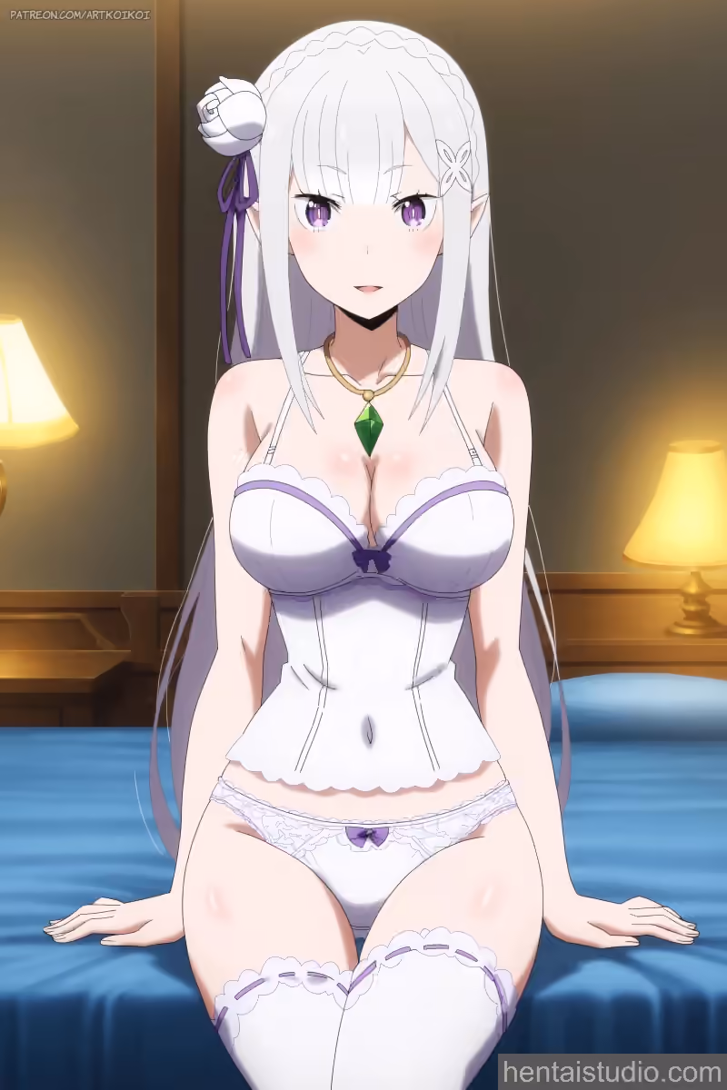 Emilia - Re:Zero - Starting Life in Another World (Re:Zero kara Hajimeru Isekai Seikatsu) - Hentai Gallery 1 - 14 Images — image 3 of 14