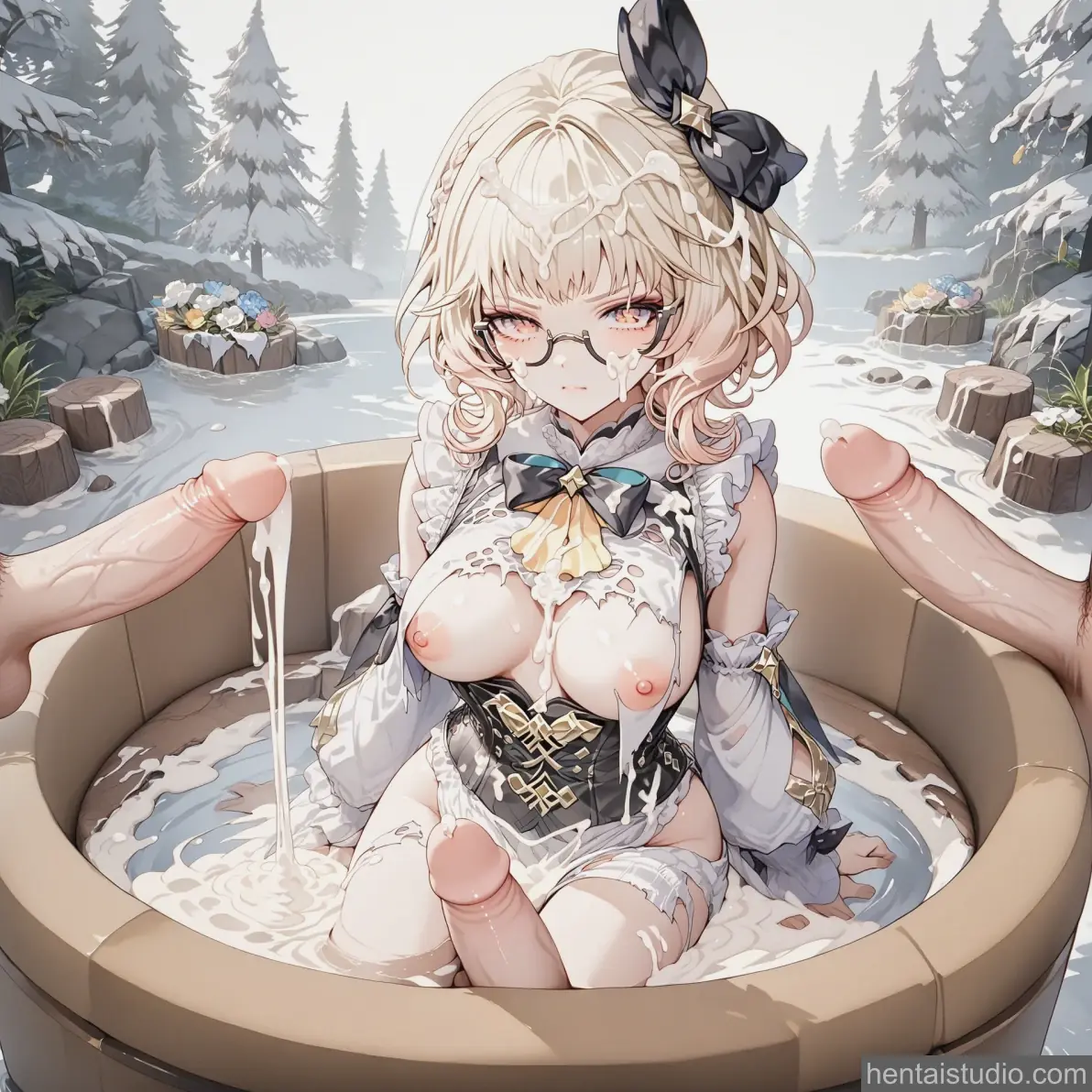 Emilie from Genshin Impact hentai art 23 of 52