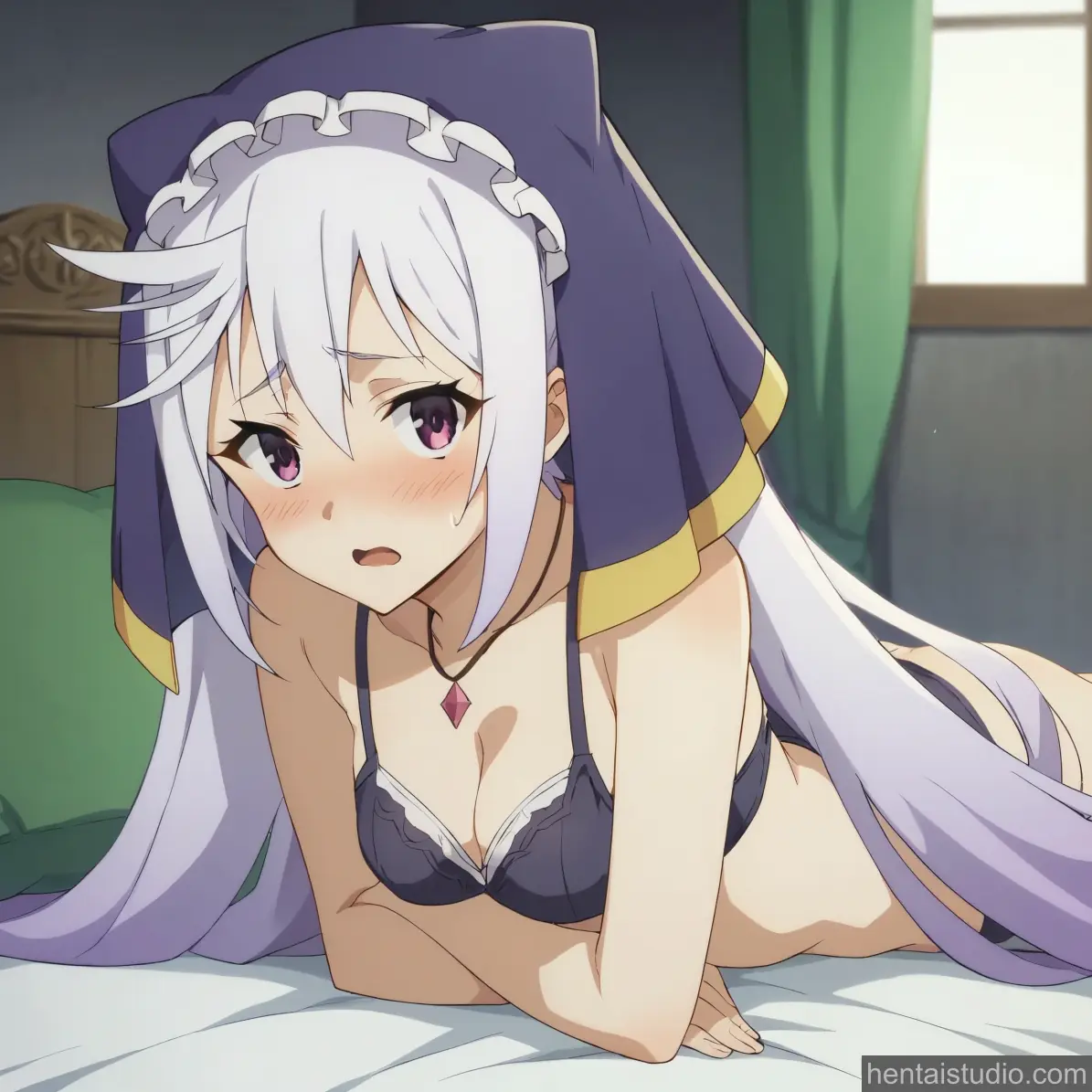 Eris Kazuma Satou from Konosuba God's Blessing On This Wonderful World hentai art 2 of 34