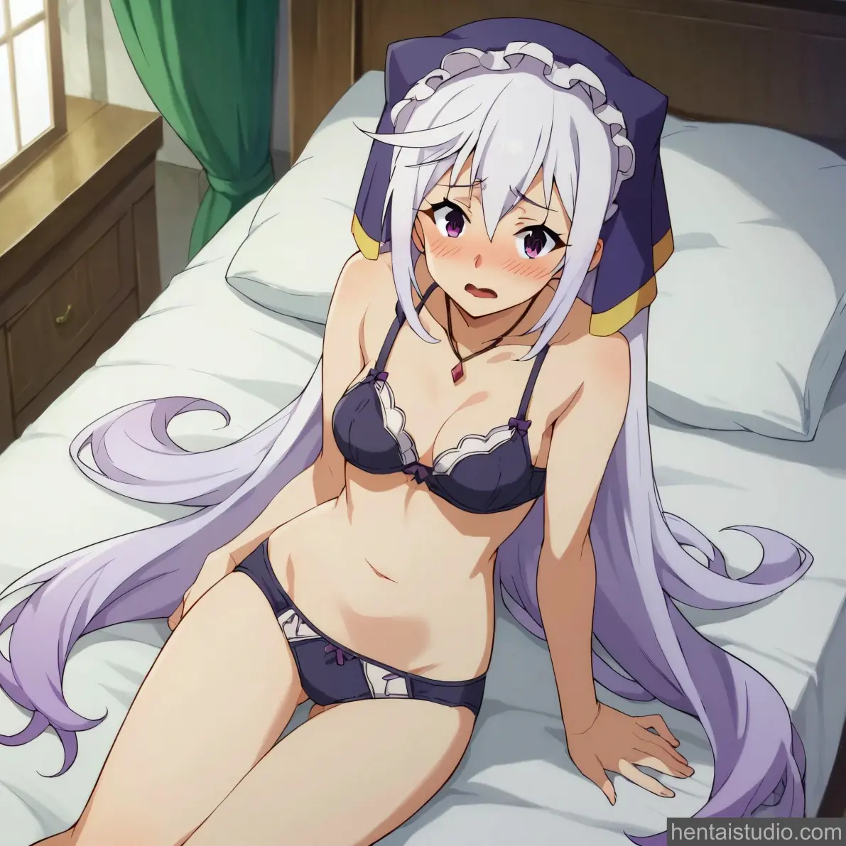 Eris Kazuma Satou from Konosuba God's Blessing On This Wonderful World hentai art 3 of 34
