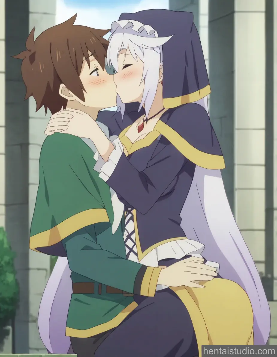 Eris Kazuma Satou from Konosuba God's Blessing On This Wonderful World hentai art 6 of 34
