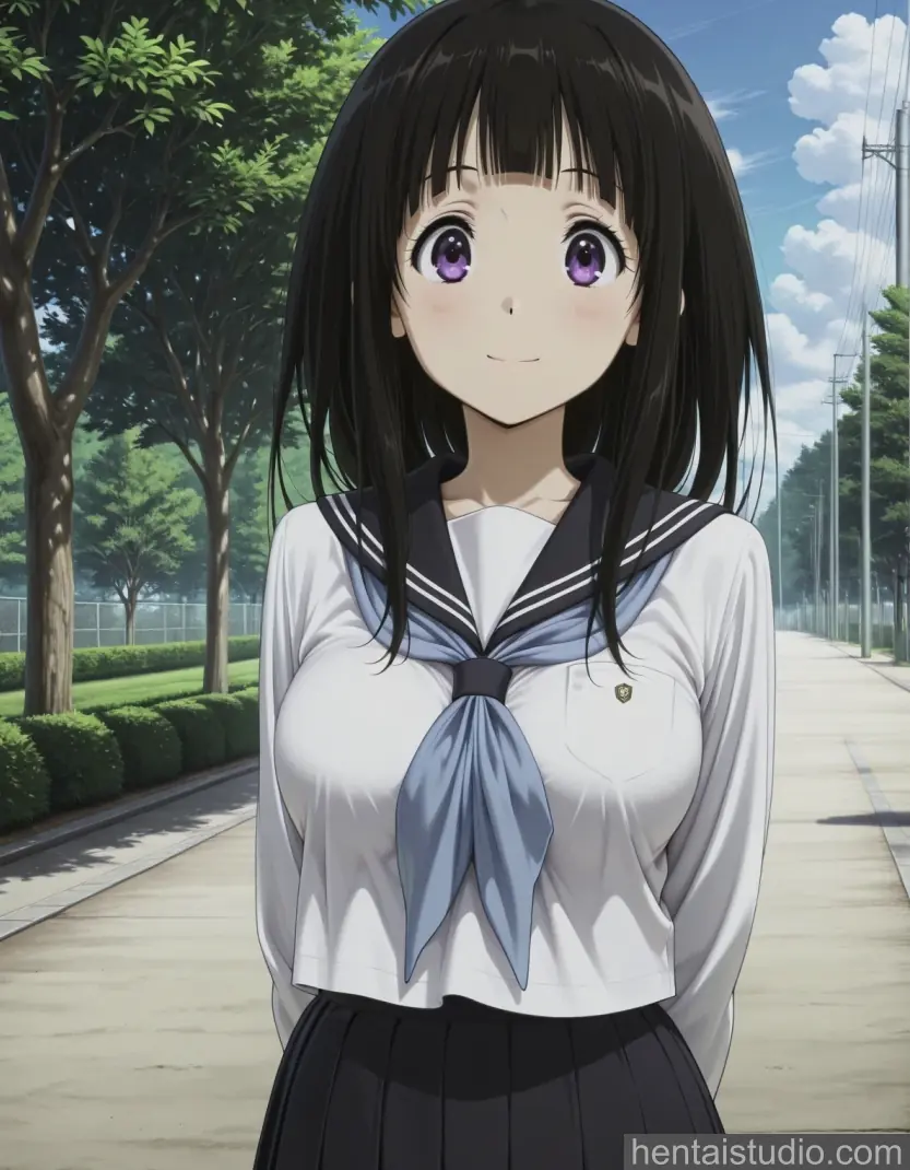 Eru Chitanda from Hyouka hentai art 11 of 81