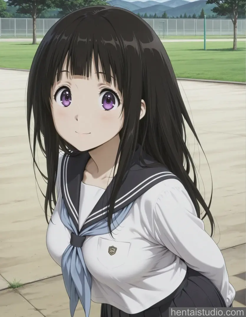 Eru Chitanda from Hyouka hentai art 25 of 81