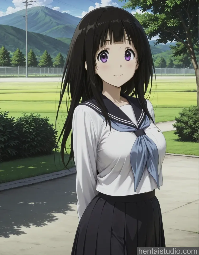 Eru Chitanda from Hyouka hentai art 26 of 81