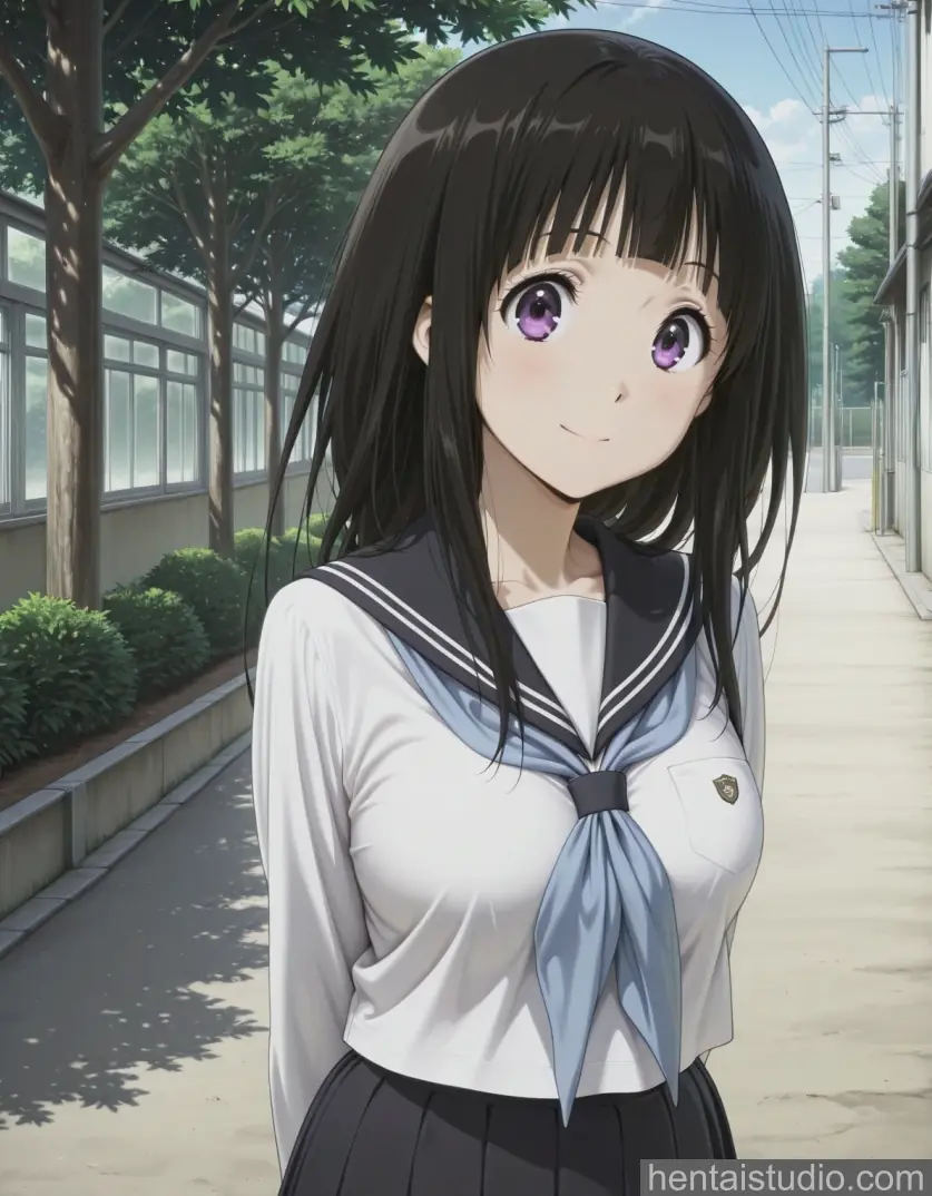 Eru Chitanda from Hyouka hentai art 41 of 81