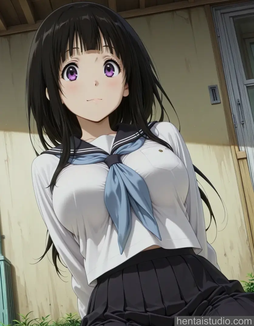 Eru Chitanda from Hyouka hentai art 56 of 81