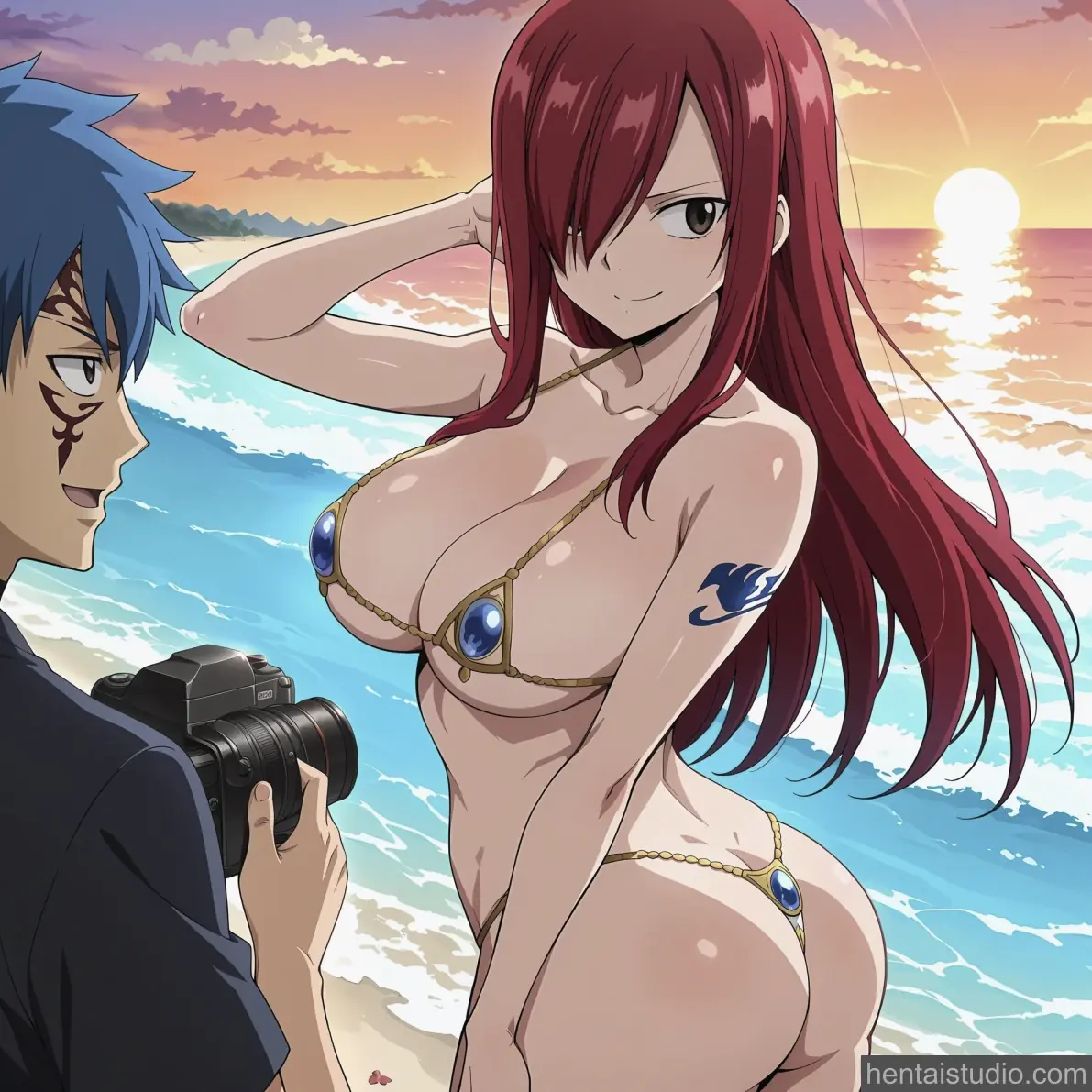 Erza Scarlet from Fairy Tail hentai art 1 of 143