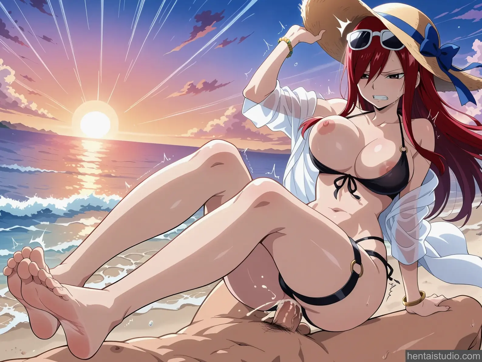 Erza Scarlet from Fairy Tail hentai art 124 of 143