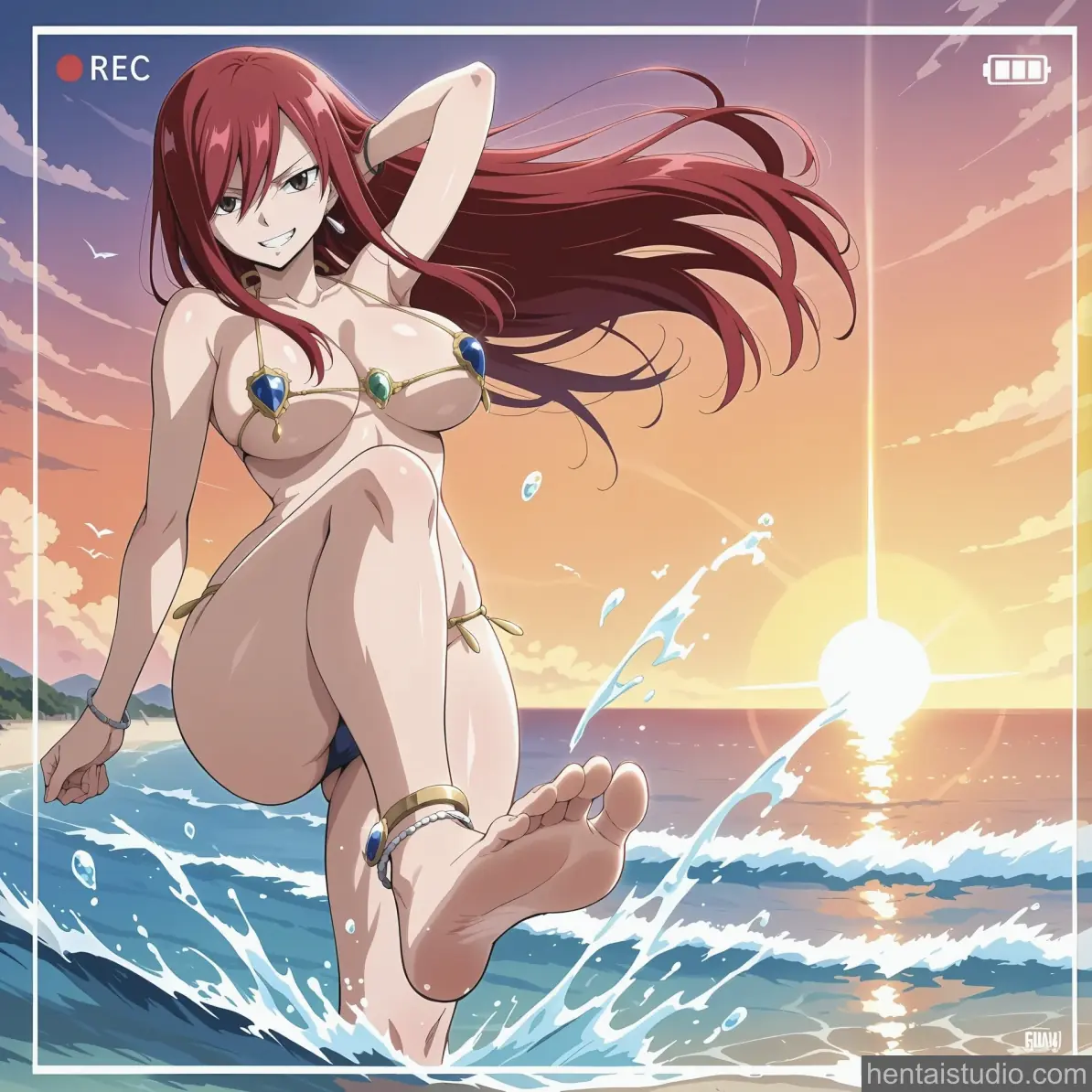 Erza Scarlet from Fairy Tail hentai art 2 of 143