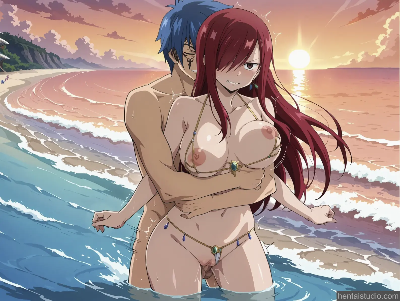 Erza Scarlet from Fairy Tail hentai art 40 of 143