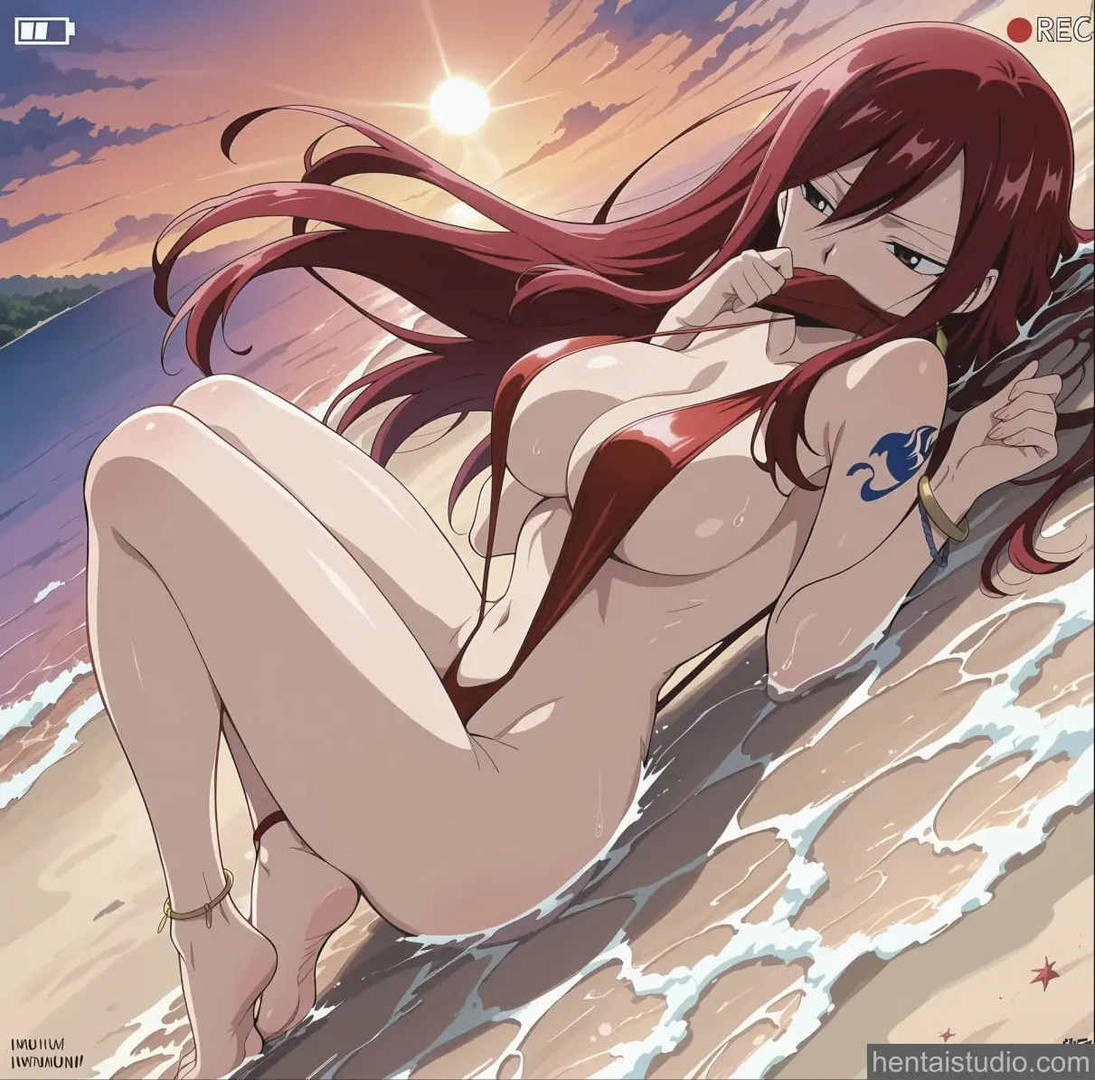 Erza Scarlet from Fairy Tail hentai art 51 of 143