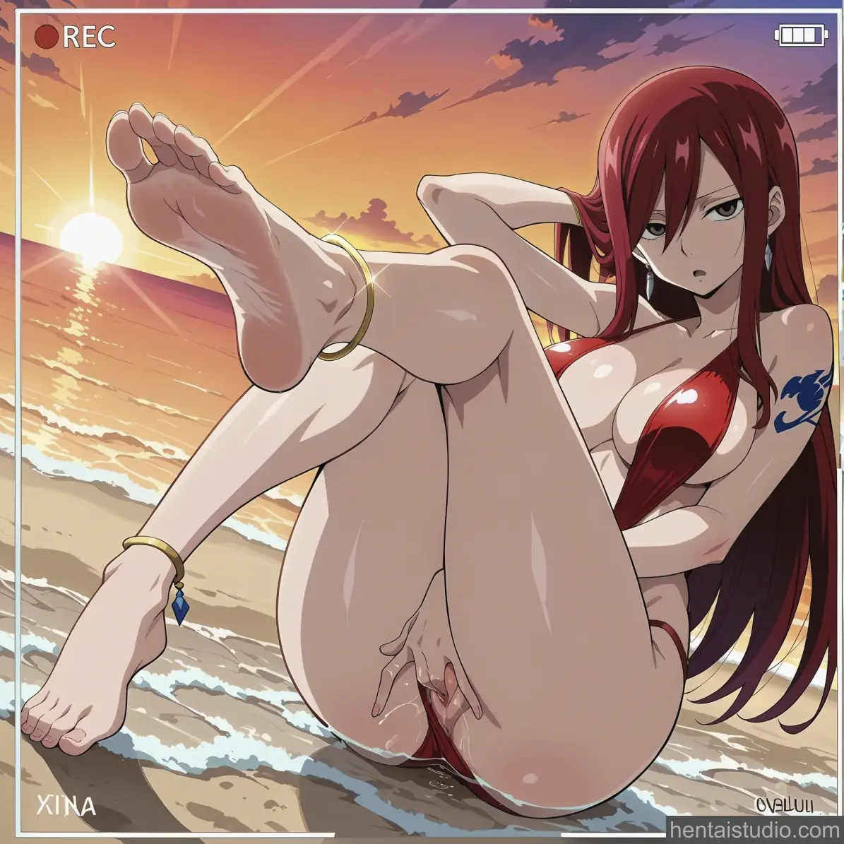 Erza Scarlet from Fairy Tail hentai art 52 of 143