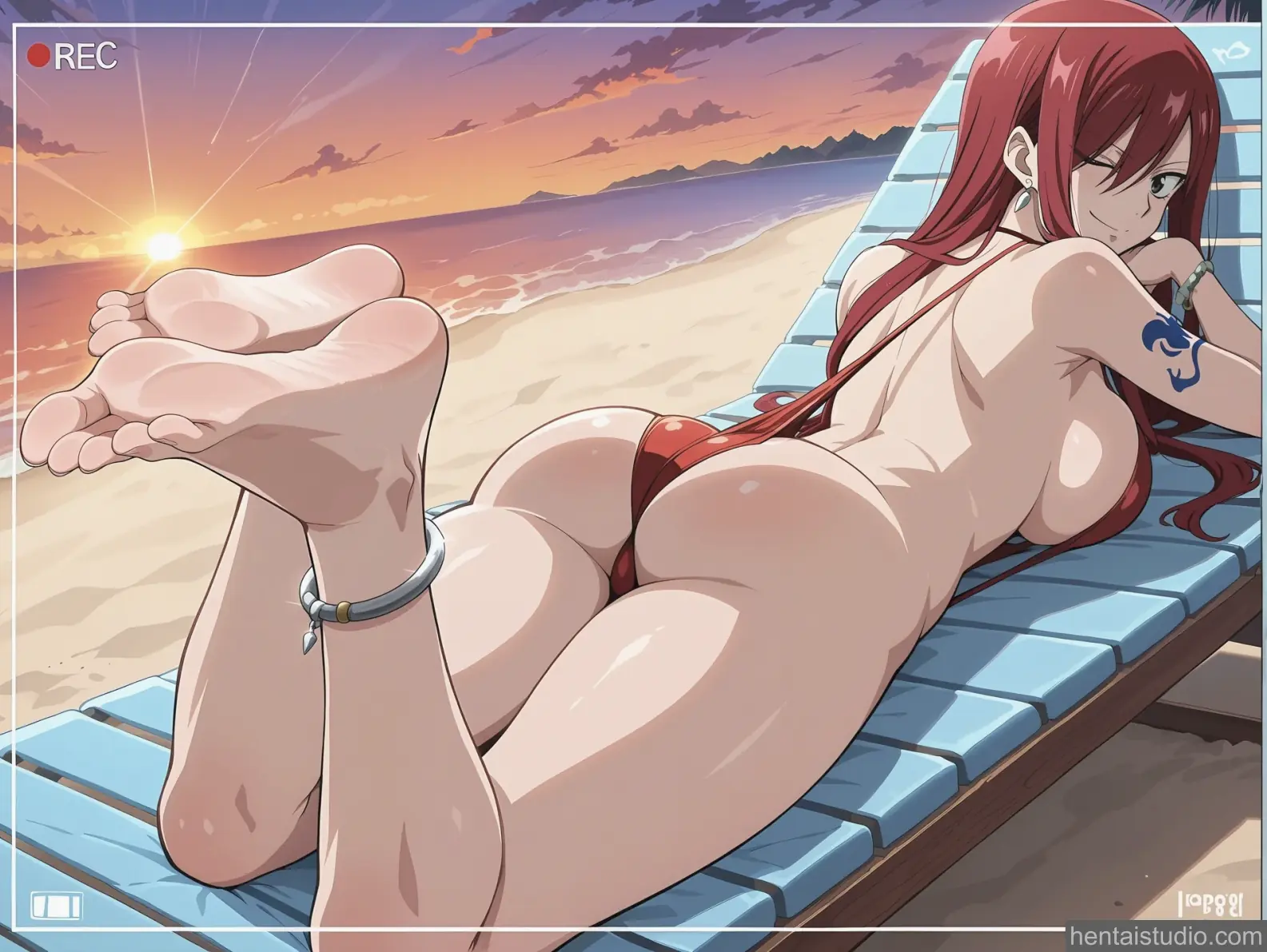 Erza Scarlet from Fairy Tail hentai art 57 of 143