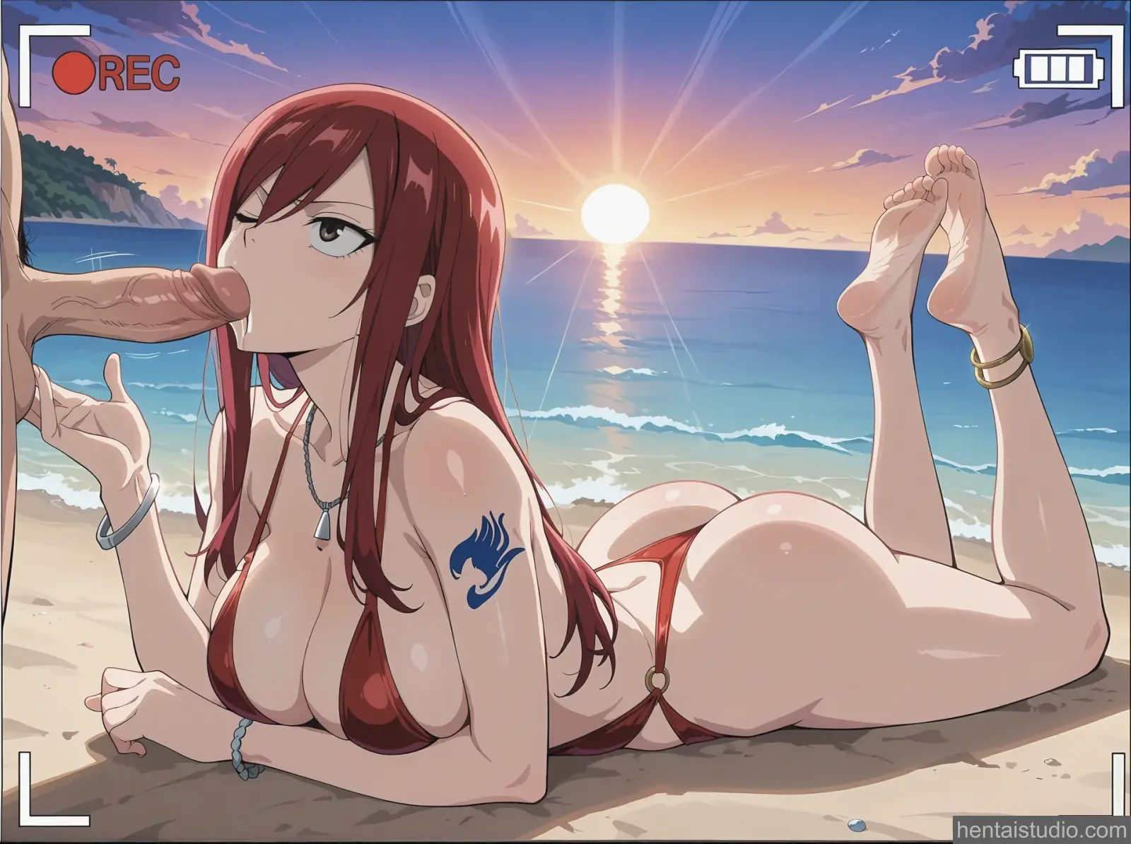 Erza Scarlet from Fairy Tail hentai art 65 of 143