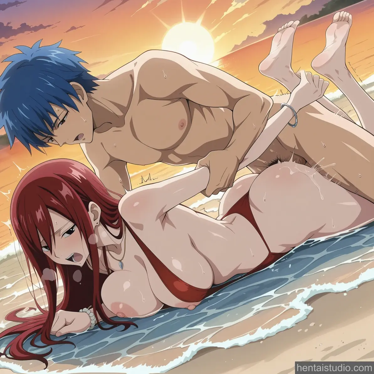 Erza Scarlet from Fairy Tail hentai art 87 of 143