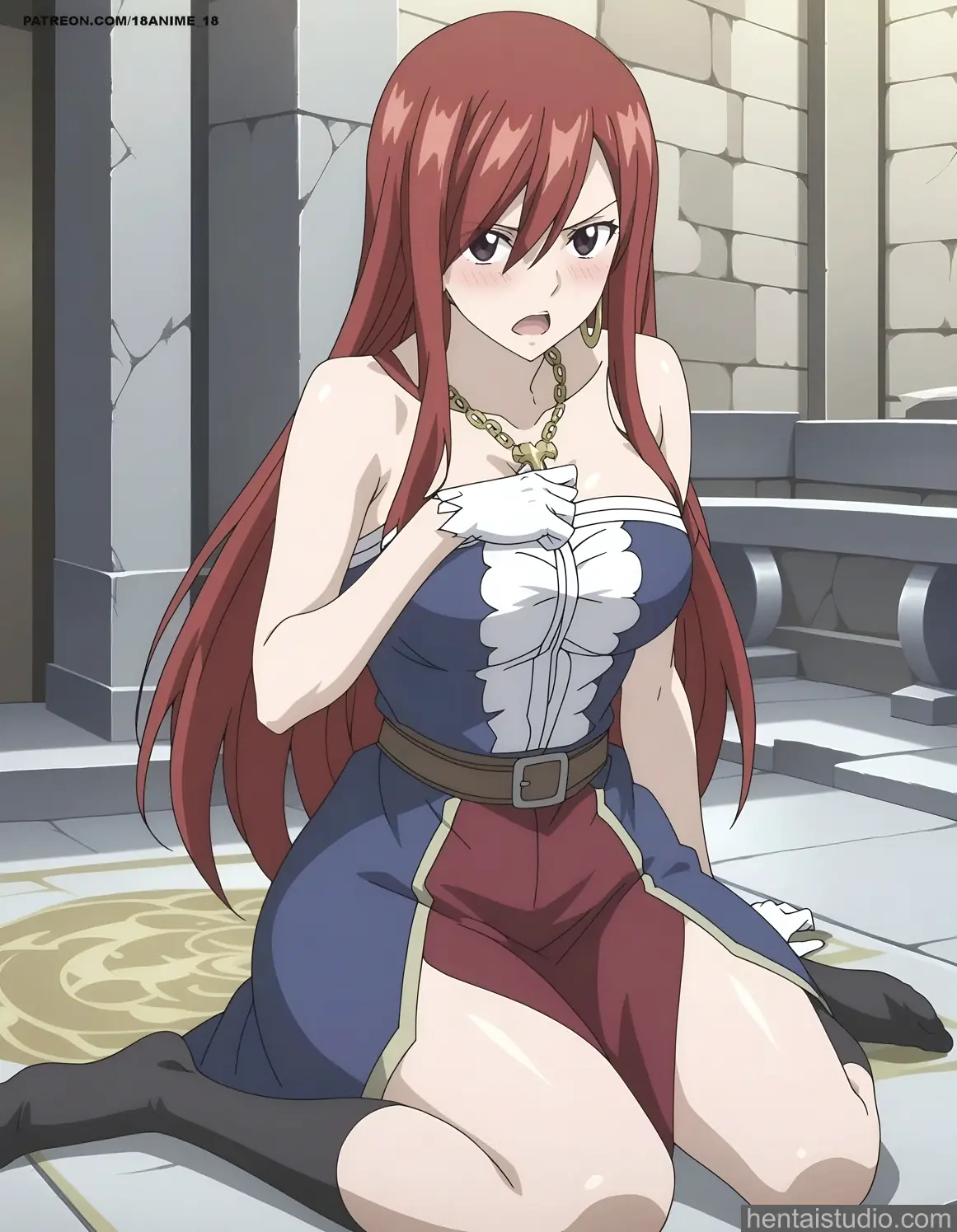 Erza Scarlet from Fairy Tail hentai art 10 of 124