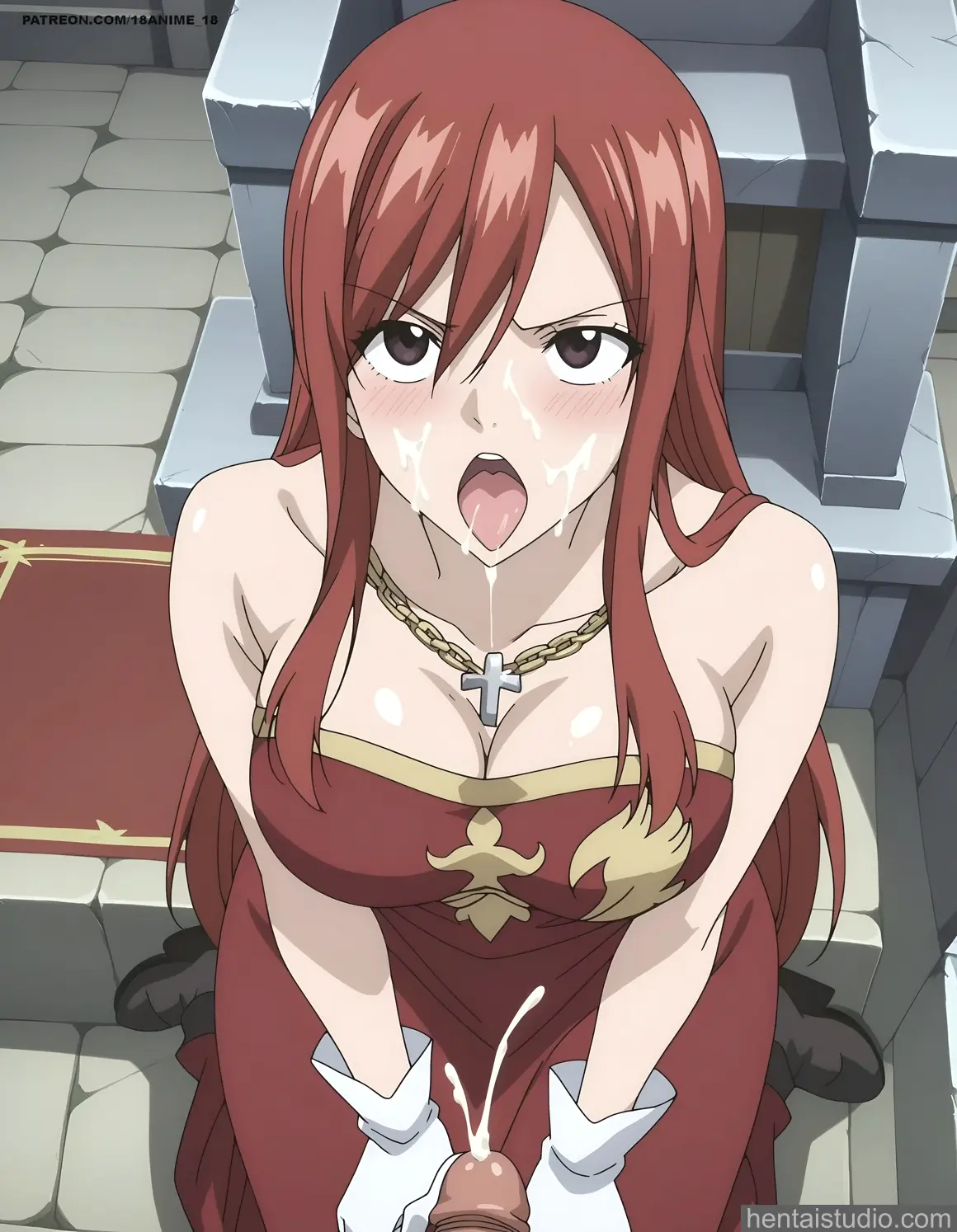 Erza Scarlet from Fairy Tail hentai art 11 of 124
