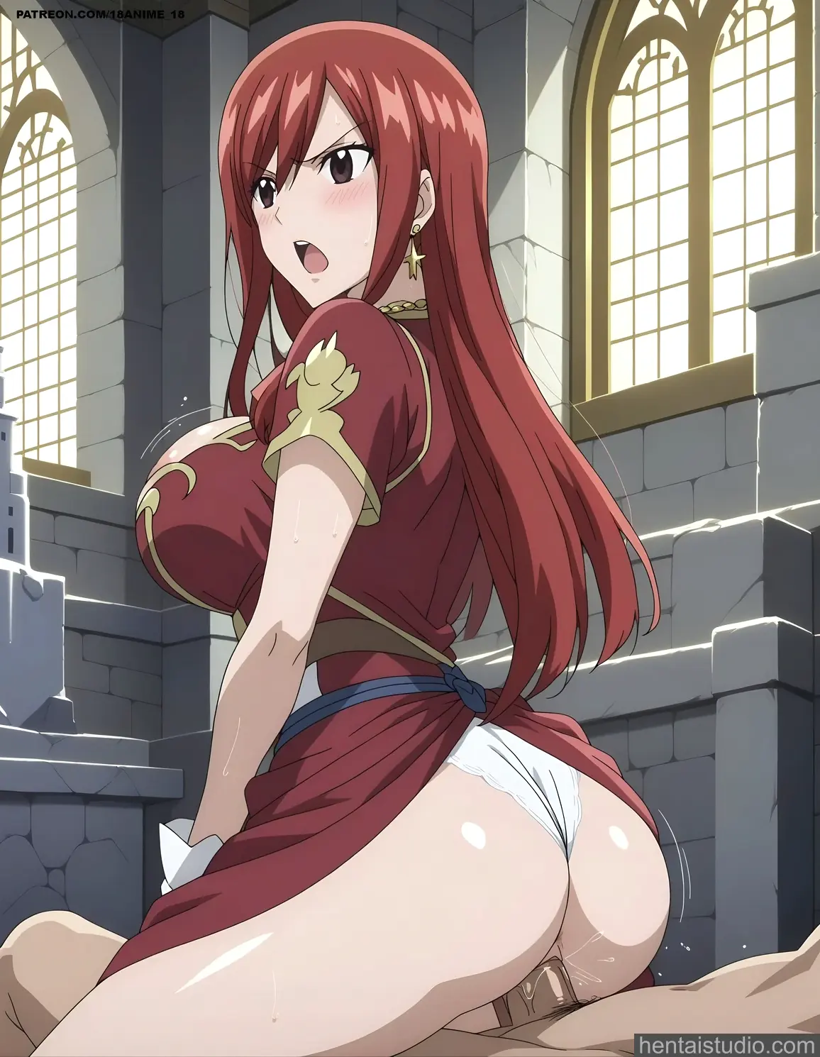 Erza Scarlet from Fairy Tail hentai art 38 of 124