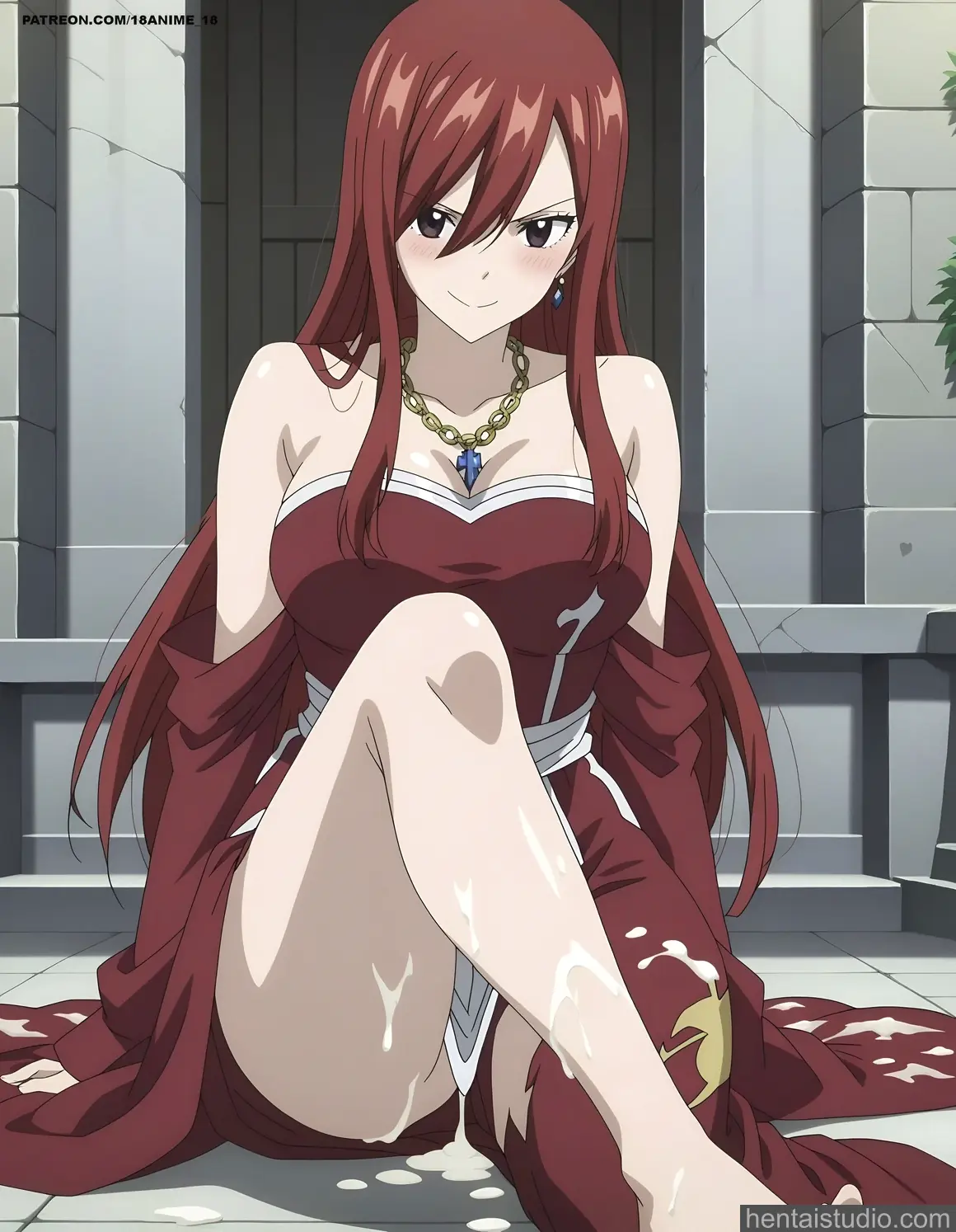 Erza Scarlet from Fairy Tail hentai art 8 of 124