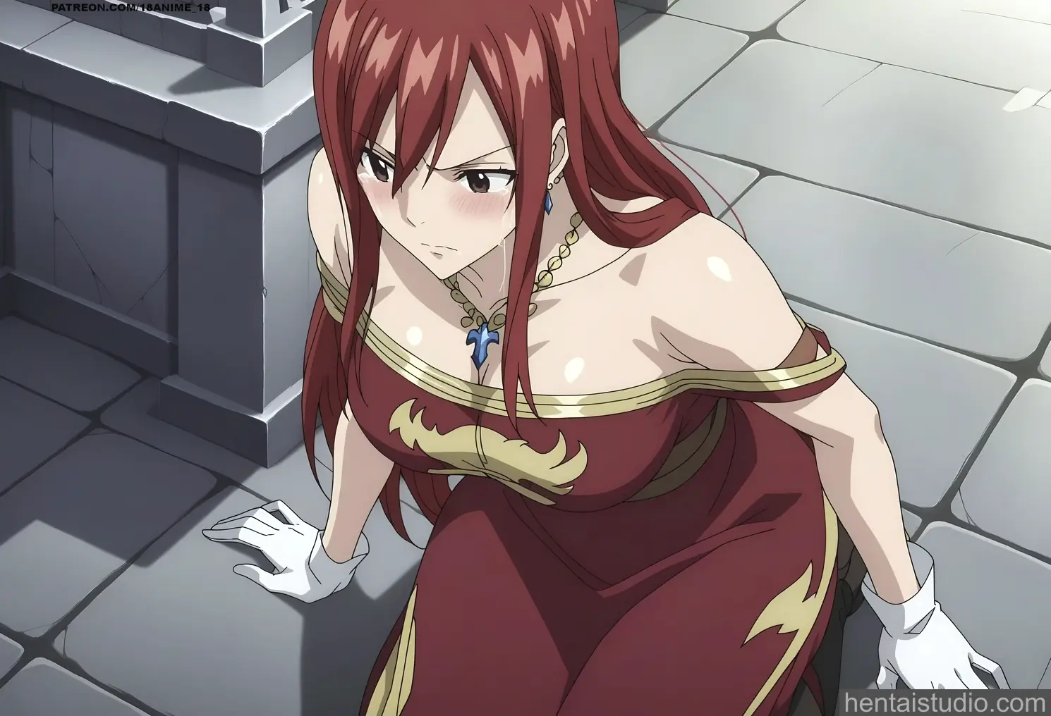 Erza Scarlet from Fairy Tail hentai art 89 of 124