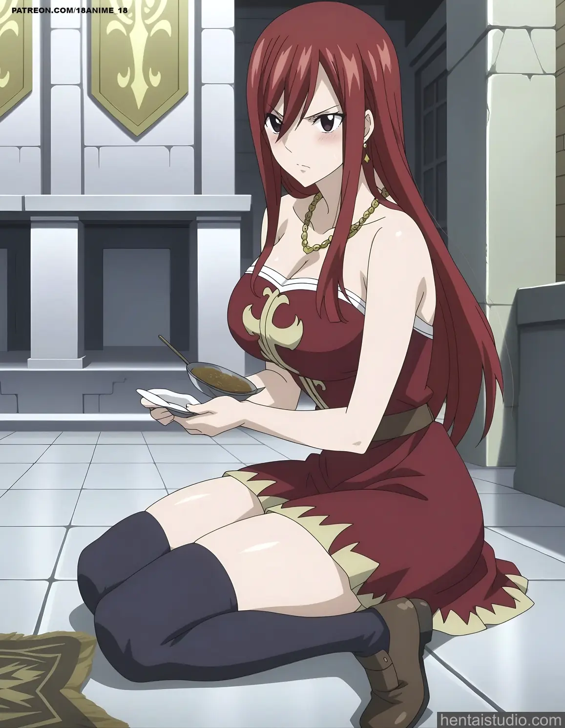 Erza Scarlet from Fairy Tail hentai art 9 of 124