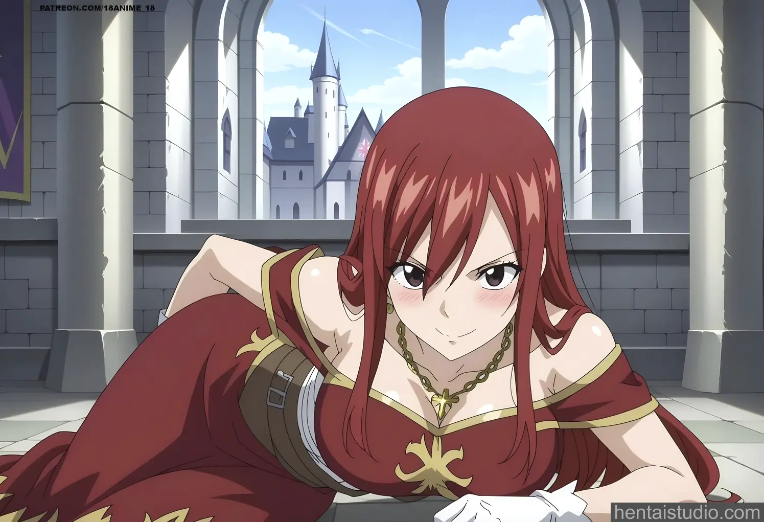 Erza Scarlet from Fairy Tail hentai art 91 of 124