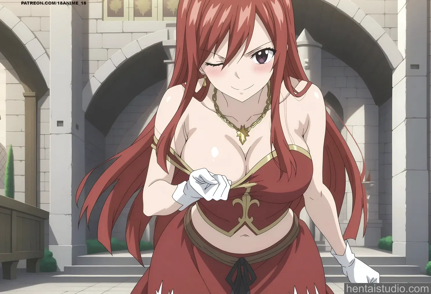 Erza Scarlet from Fairy Tail hentai art 93 of 124