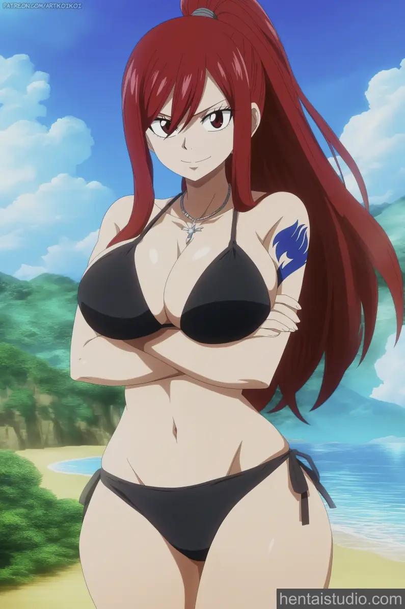 Erza Scarlet from Fairy Tail hentai art 1 of 25