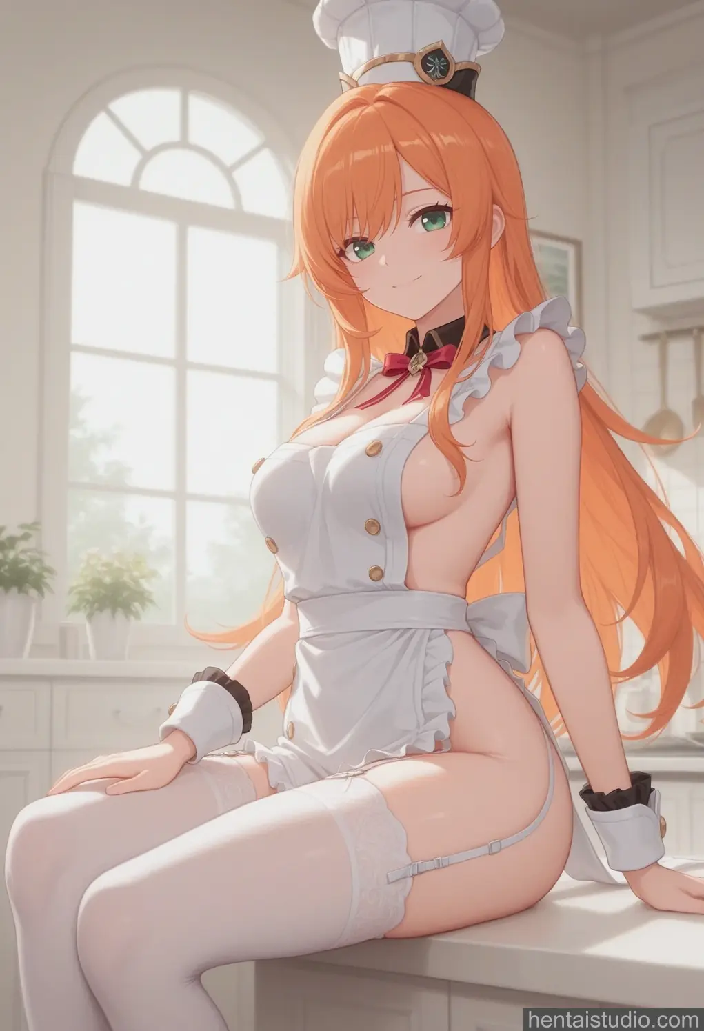 Escoffier from Genshin Impact hentai art 7 of 28