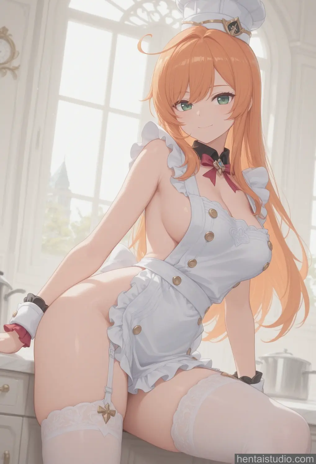 Escoffier from Genshin Impact hentai art 8 of 28