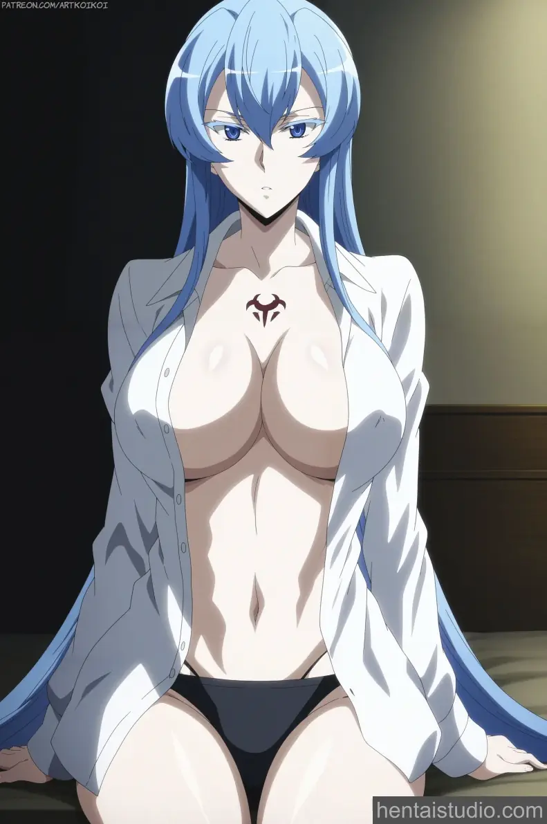 Esdeath from Akame Ga Kill hentai art 1 of 12