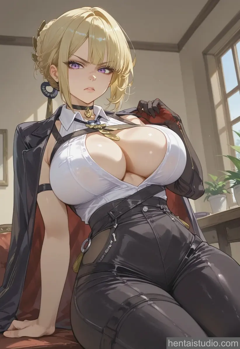 Evelyn from Zenless Zone Zero hentai art 73 of 100