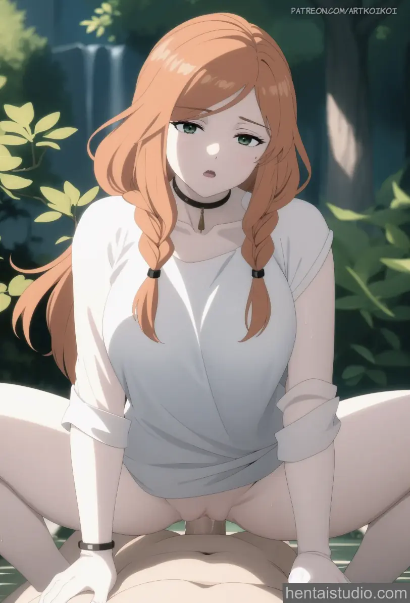 Flamme | Frieren: Beyond Journey's End - Fanart – hentai anime character, Flamme, Frieren: Beyond Journey's End, Sousou No Frieren, The Great Mage, Long Hair, Green Eyes, Big Tits, Blowjob