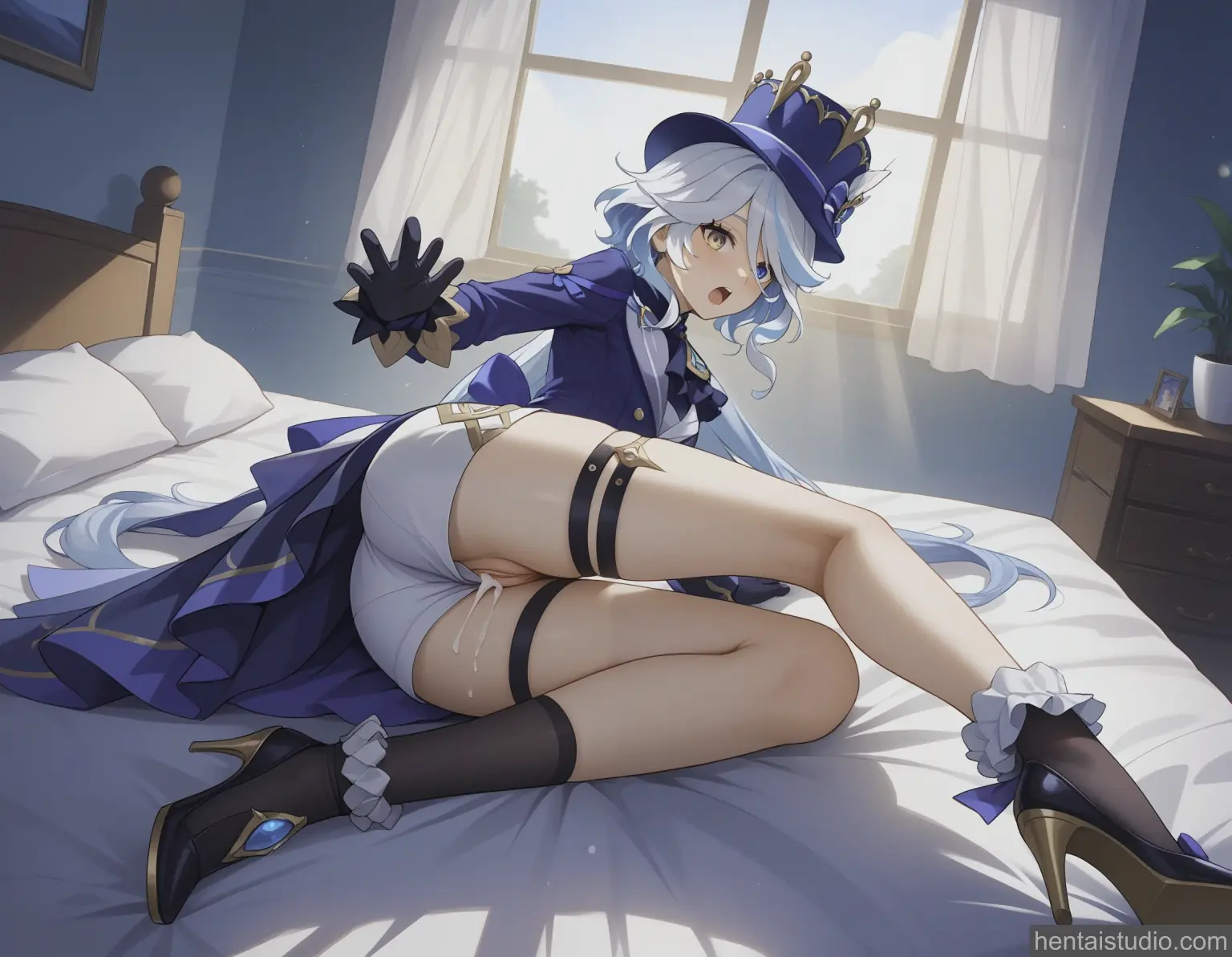 Furina from Genshin Impact hentai art 9 of 10