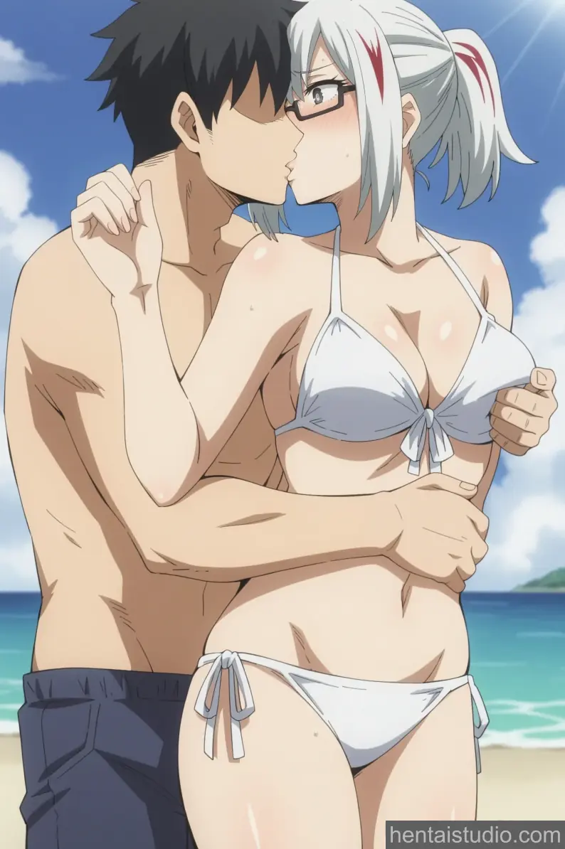 Fuyumi Todoroki | My Hero Academia – hentai anime character, Fuyumi Todoroki, My Hero Academia, Boku No Hero Academia, Bikini, Glasses, Beach, Creampie
