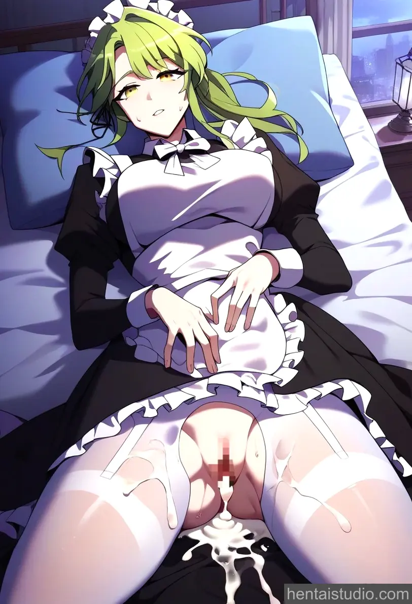 Gitri De Lofilia | Terminally Ill Dark Knight – hentai anime character, Gitri De Lofilia, Terminally Ill Dark Knight, Sihanbu Cheonjae Amheukgisa, Manhwa, Maid, Handjob, Big Tits