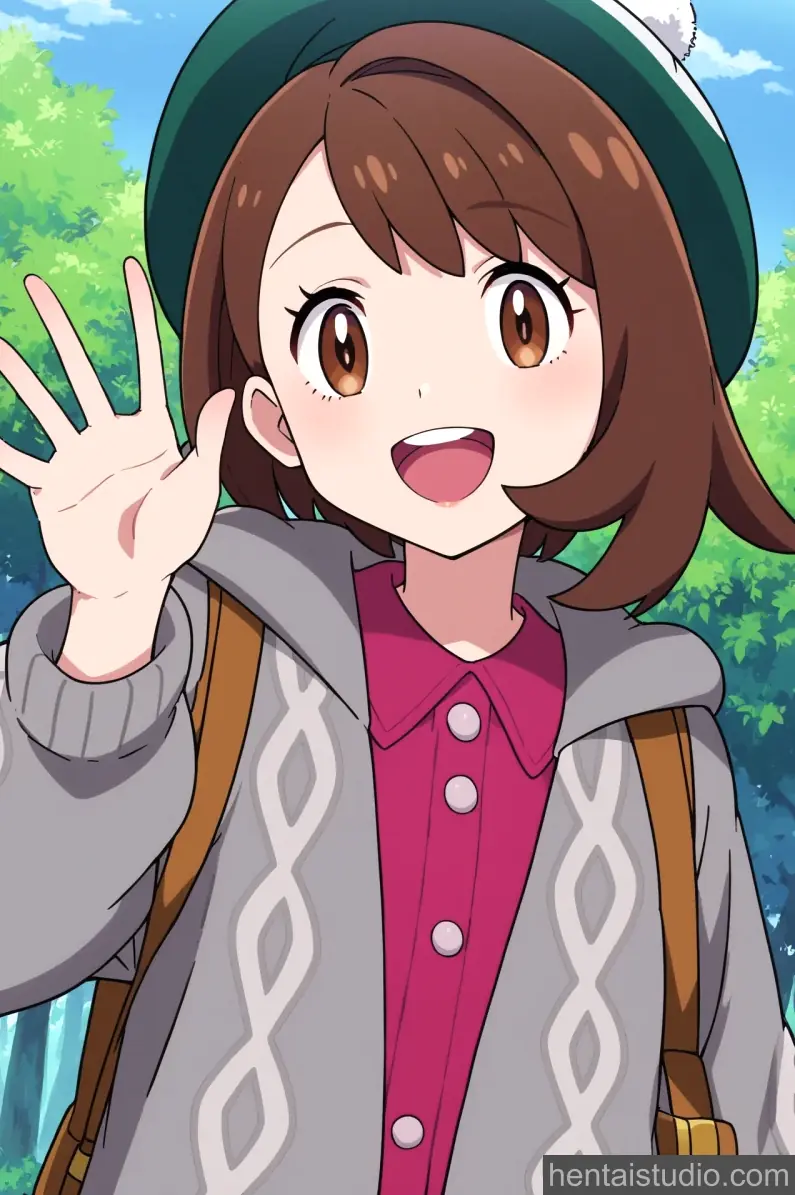 Gloria from Pokemon hentai art 5 of 48
