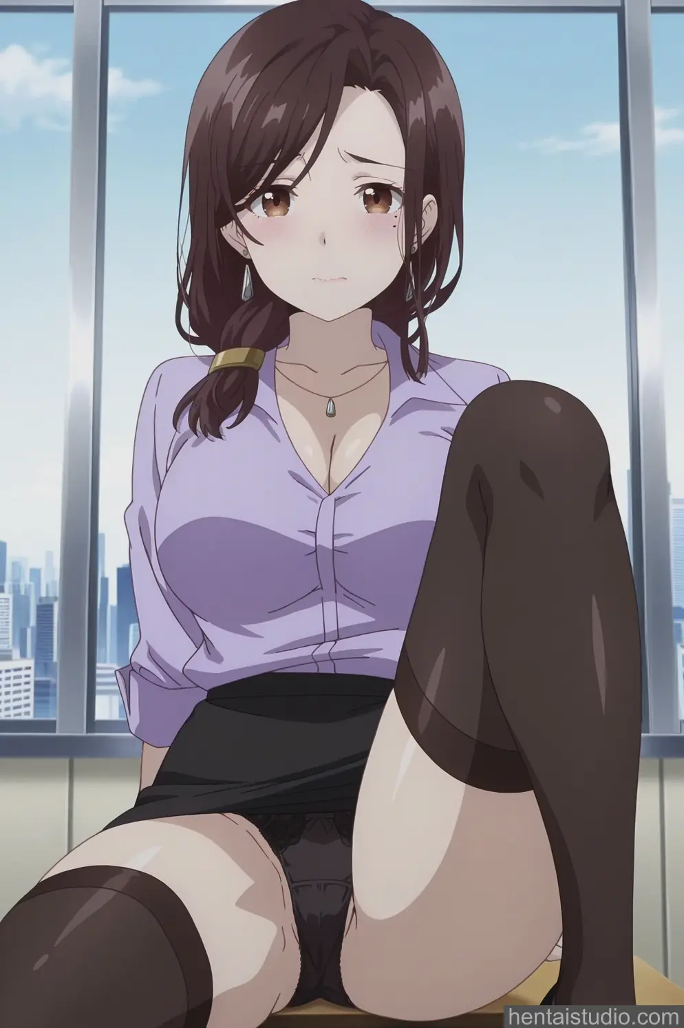 Gotou Airi from Higehiro hentai art 18 of 70