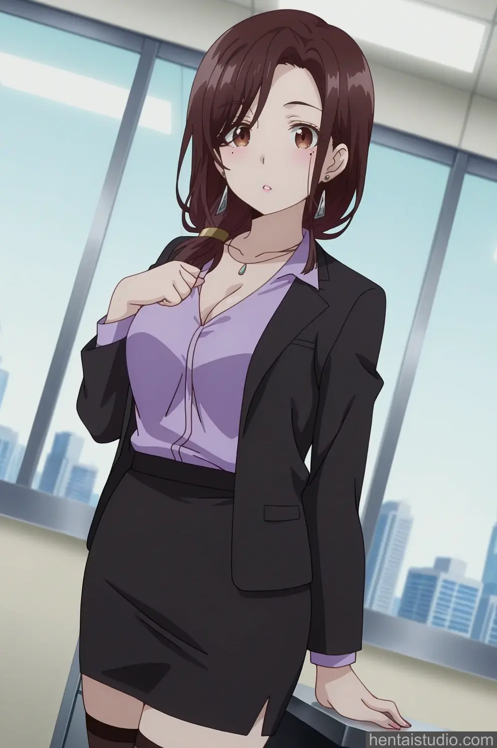 Gotou Airi from Higehiro hentai art 7 of 70