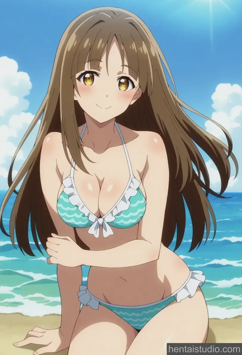Grace | Seirei Gensouki: Spirit Chronicles – hentai anime character, Grace, Seirei Gensouki: Spirit Chronicles, Bikini, Beach, Maid, Panties, Pussy