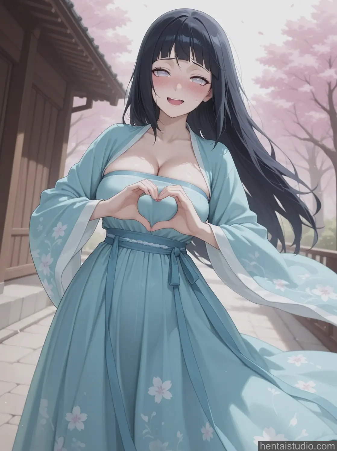 Hanfu Hinata from Naruto hentai art 17 of 179