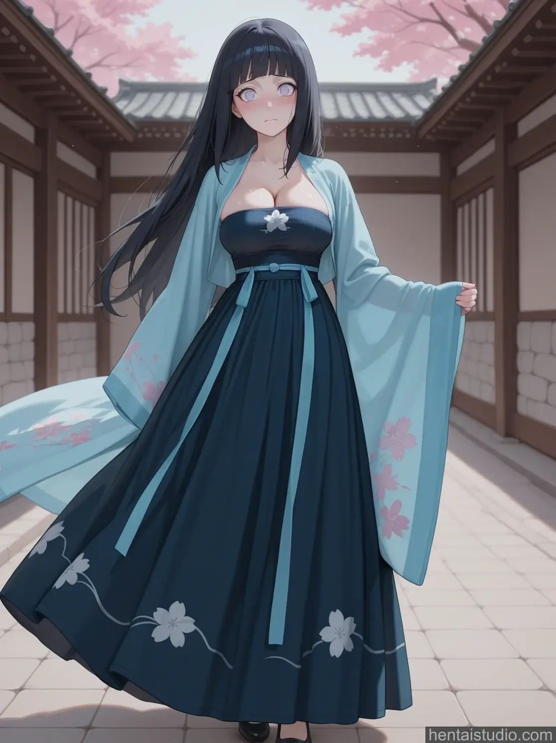 Hanfu Hinata from Naruto hentai art 20 of 179