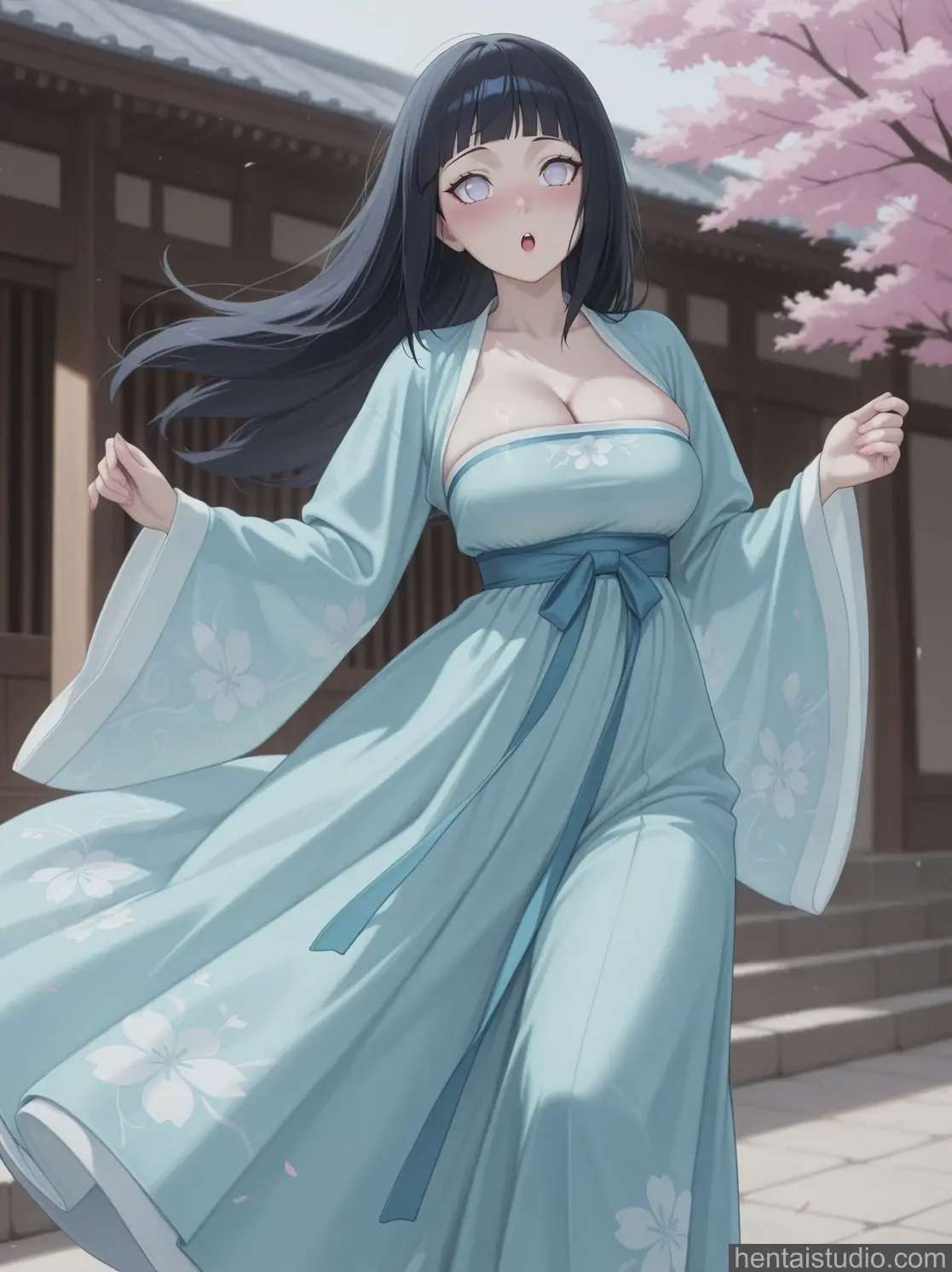 Hanfu Hinata from Naruto hentai art 3 of 179