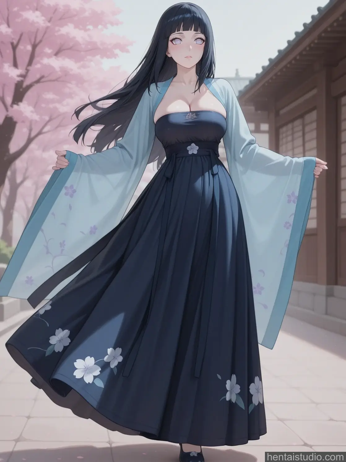 Hanfu Hinata from Naruto hentai art 4 of 179