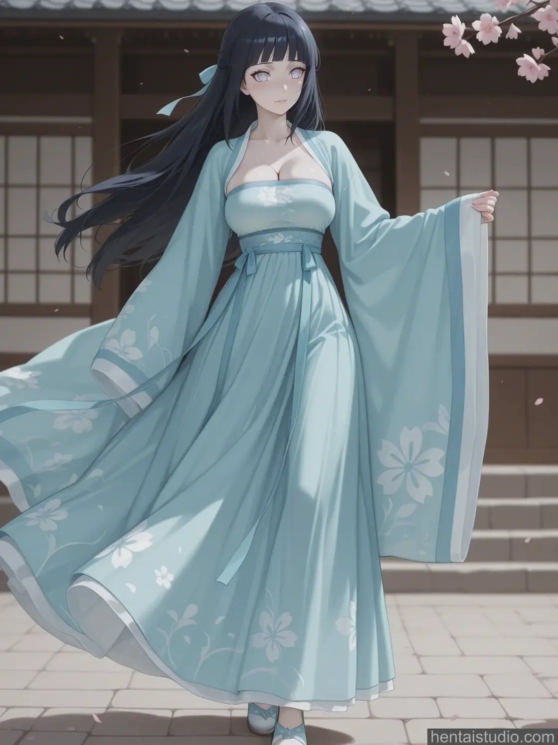 Hanfu Hinata from Naruto hentai art 6 of 179